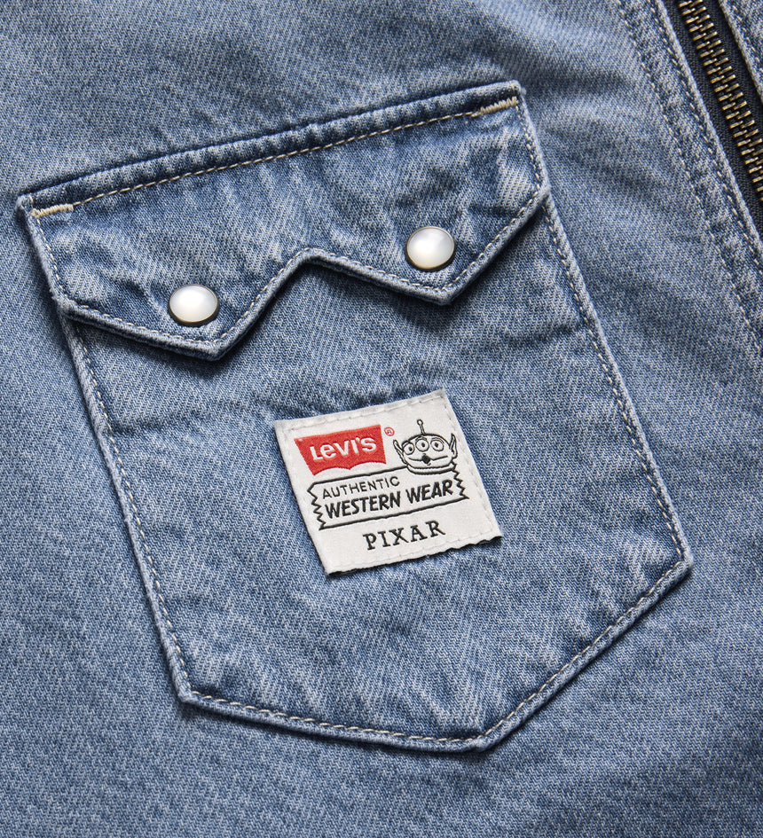 levi's® x toy story men's western shacket 0034P0000XS- Light Indigo – Levi's Hong Kong