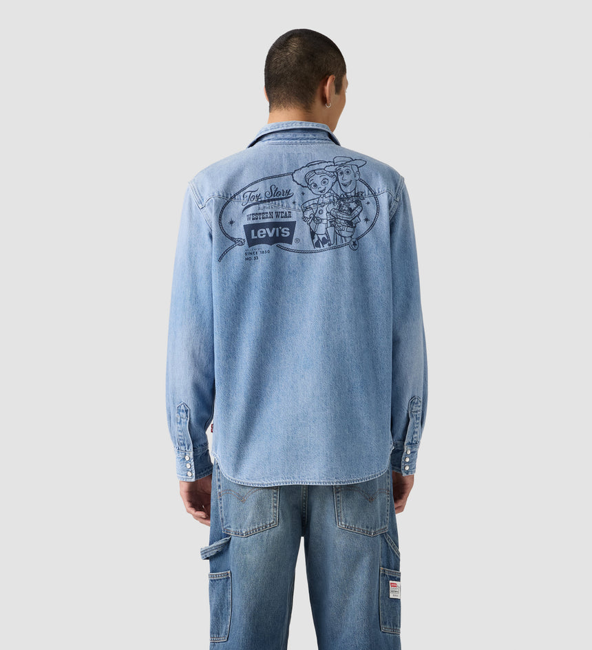 levi's® x toy story men's western shacket 0034P0000XS- Light Indigo – Levi's Hong Kong