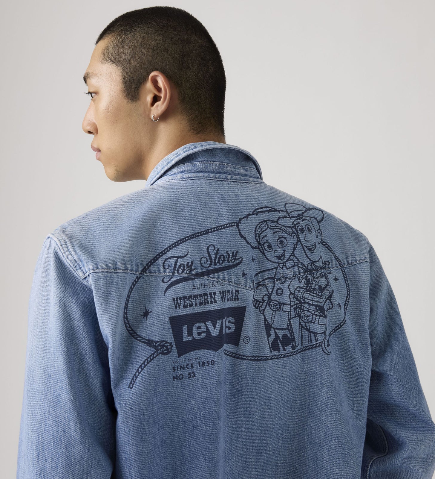 levi's® x toy story 男士西部圖案外套 | 男裝 0034P0000XS- Light Indigo – Levi's 香港