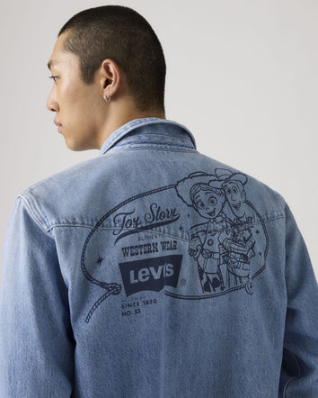 levi's® x toy story 男士西部圖案外套 | 男裝 0034P0000XS- Light Indigo  – Levi's 香港