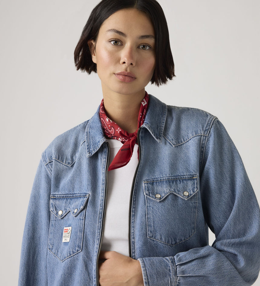 levi's® x toy story men's western shacket 0034P0000XS- Light Indigo – Levi's Hong Kong