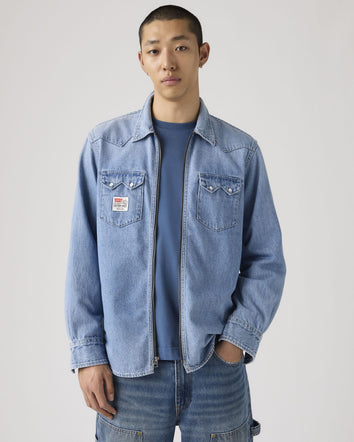 levi's® x toy story 男士西部圖案外套 | 男裝 0034P0000XS- Light Indigo  – Levi's 香港