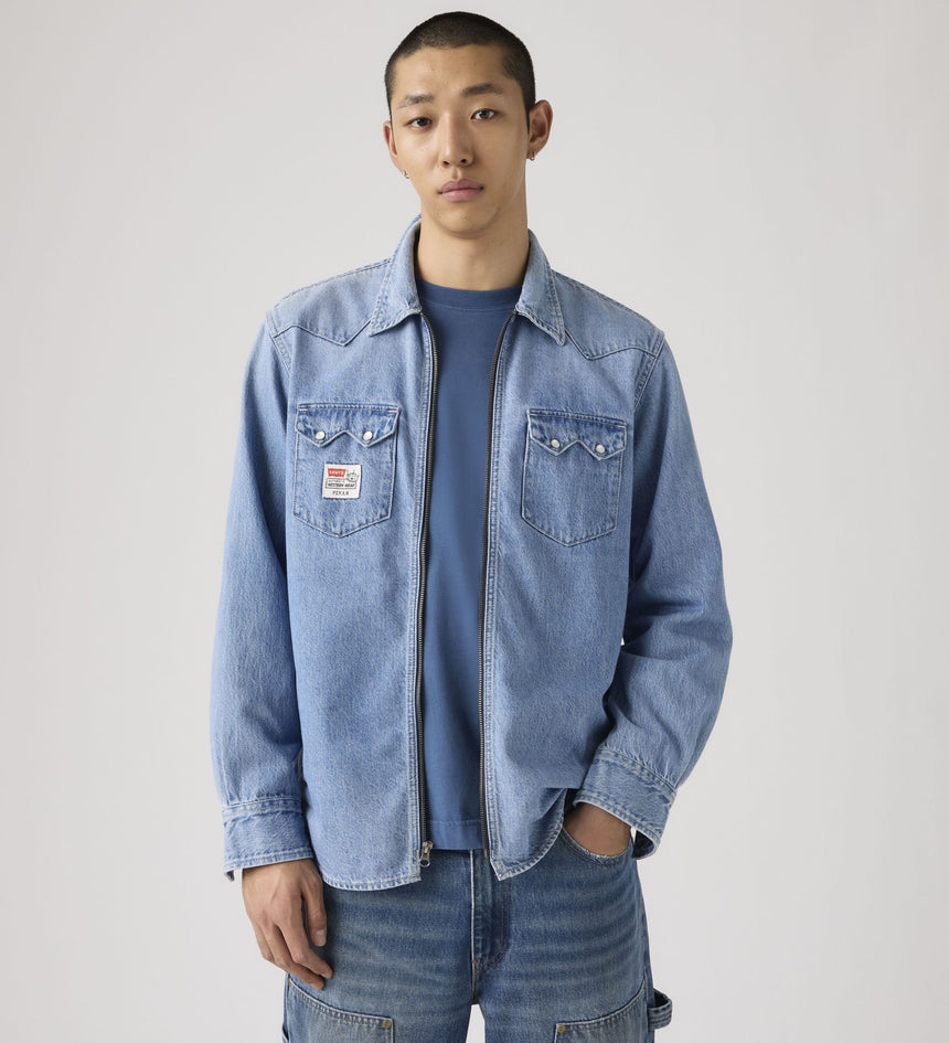 levi's® x toy story men's western shacket 0034P0000XS- Light Indigo – Levi's Hong Kong
