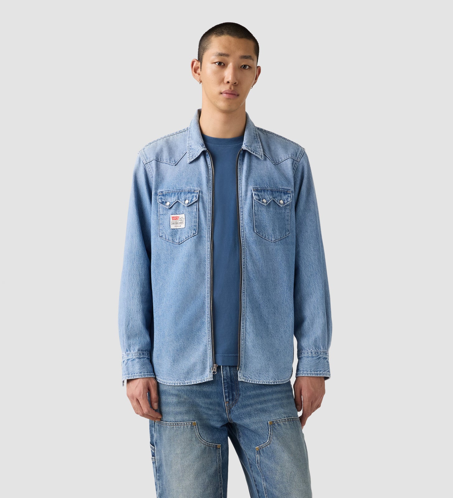 levi's® x toy story 男士西部圖案外套 | 男裝 0034P0000XS- Light Indigo – Levi's 香港