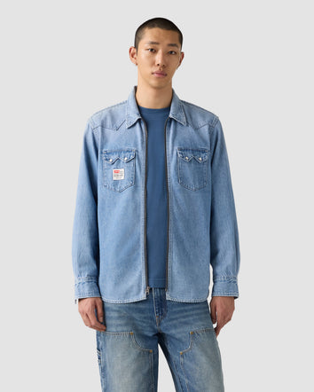 levi's® x toy story 男士西部圖案外套 | 男裝 0034P0000XS- Light Indigo  – Levi's 香港