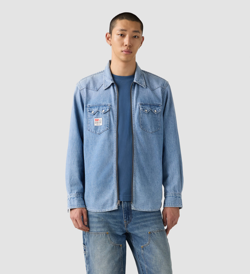 levi's® x toy story men's western shacket 0034P0000XS- Light Indigo – Levi's Hong Kong