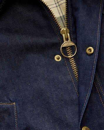 levi's® x barbour oversized bedale denim jacket 003FP0000XXS- Dark Rinse  – Levi's Hong Kong