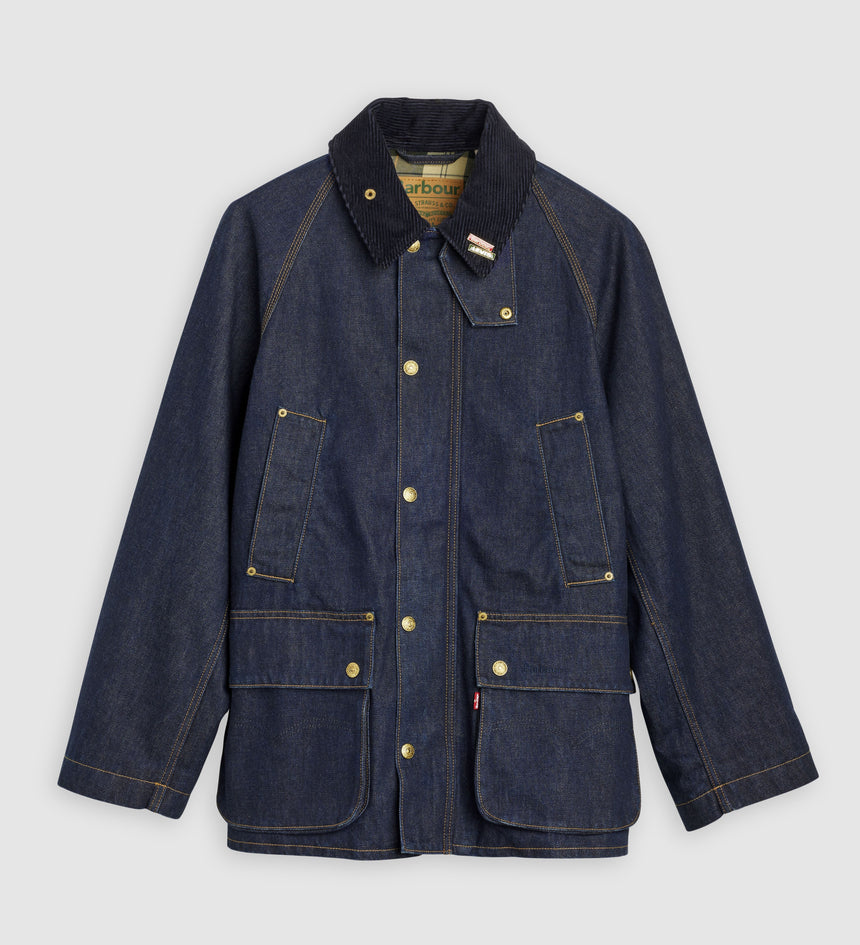 levi's® x barbour oversized bedale denim jacket 003FP0000XXS- Dark Rinse – Levi's Hong Kong