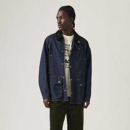 Levi's® x Barbour Oversized Bedale Denim Jacket