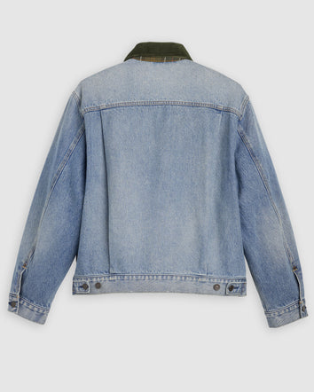 levi's® x barbour type ii trucker jacket 003GM0000XXS- Vintage Wash  – Levi's Hong Kong