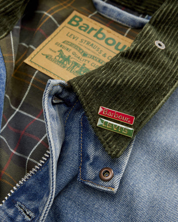 levi's® x barbour type ii trucker jacket 003GM0000XXS- Vintage Wash  – Levi's Hong Kong