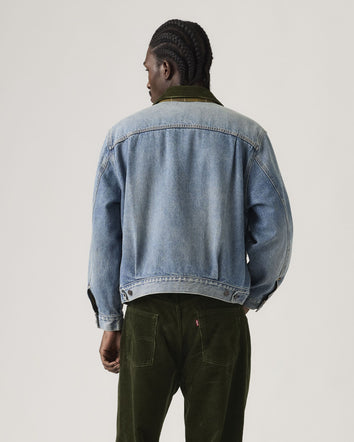 levi's® x barbour type ii trucker jacket 003GM0000XXS- Vintage Wash  – Levi's Hong Kong