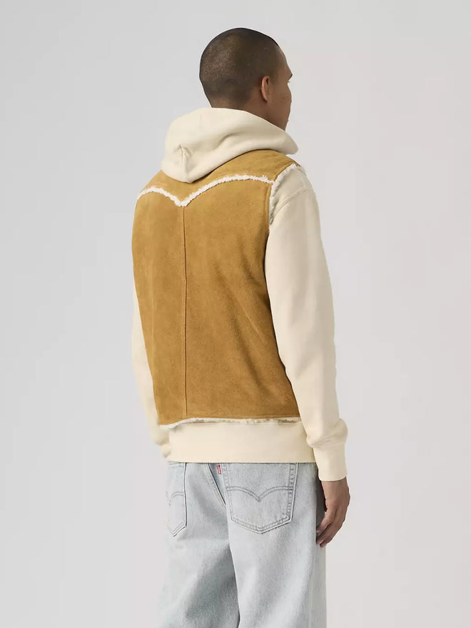 levi's® western suede 西部麂皮背心 | 男裝   004GO0000XS- Brown  – Levi's 香港