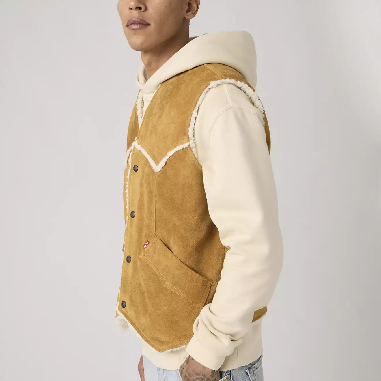 levi's® western suede 西部麂皮背心 | 男裝   004GO0000XS- Brown – Levi's 香港