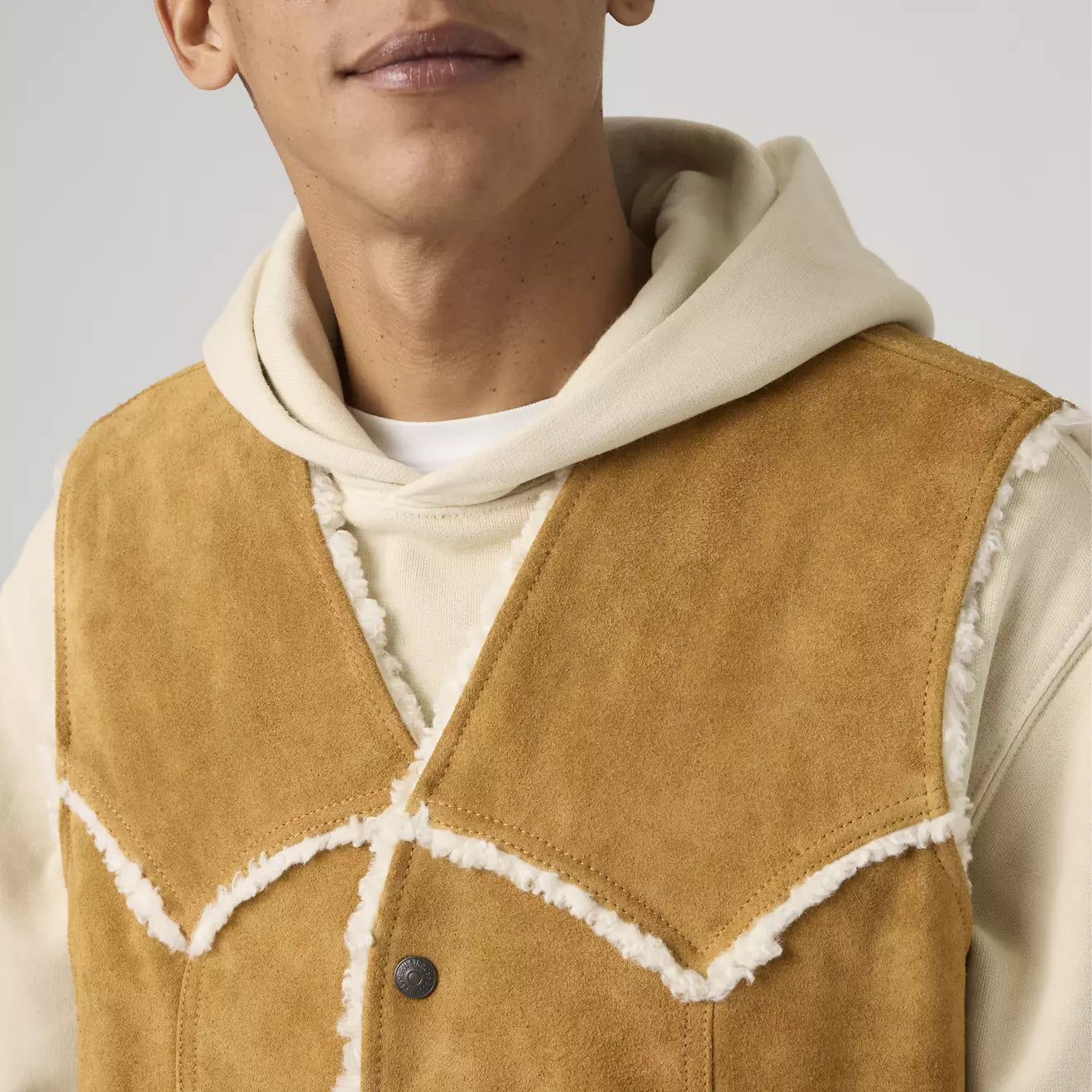 levi's® western suede 西部麂皮背心 | 男裝   004GO0000XS- Brown – Levi's 香港