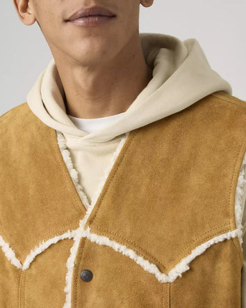 levi's® western suede 西部麂皮背心 | 男裝   004GO0000XS- Brown  – Levi's 香港