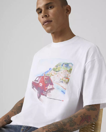 levi's® men's graphic boxy tee 004H00020S- White  – Levi's Hong Kong