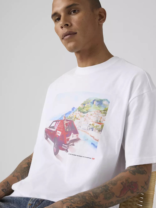 levi's® graphic boxy 寬鬆 t恤 | 男裝   004H00020S- White  – Levi's 香港
