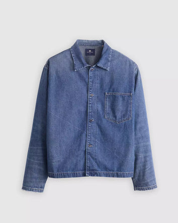 levi's® blue tab™ work 工裝襯衫外套 | 男裝   004TH0000XS- Medium Indigo  – Levi's 香港