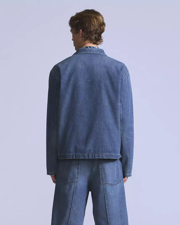 levi's® blue tab™ work 工裝襯衫外套 | 男裝   004TH0000XS- Medium Indigo  – Levi's 香港