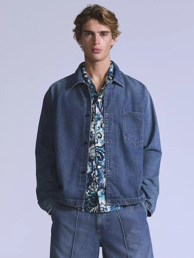 levi's® blue tab™ men's work shacket 004TH0000XS- Medium Indigo  – Levi's Hong Kong