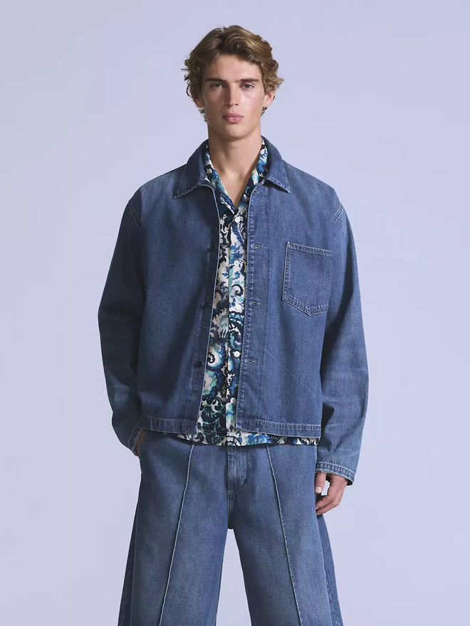 levi's® blue tab™ men's work shacket 004TH0000XS- Medium Indigo  – Levi's Hong Kong