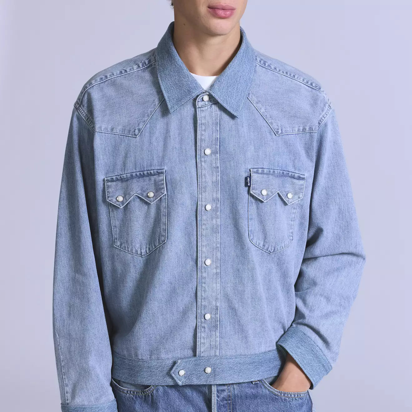 levi's® blue tab™ 定制鋸齒外套 | 男裝 004TL0000XS- Medium Indigo – Levi's 香港