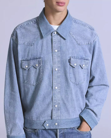 levi's® blue tab™ 定制鋸齒外套 | 男裝 004TL0000XS- Medium Indigo  – Levi's 香港