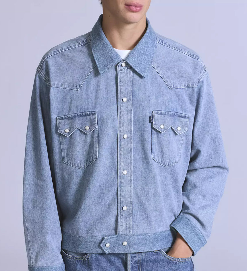 levi's® blue tab™ 定制鋸齒外套 | 男裝 004TL0000XS- Medium Indigo – Levi's 香港