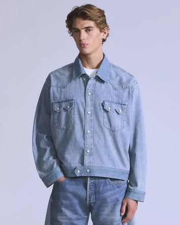 levi's® blue tab™ 定制鋸齒外套 | 男裝 004TL0000XS- Medium Indigo  – Levi's 香港