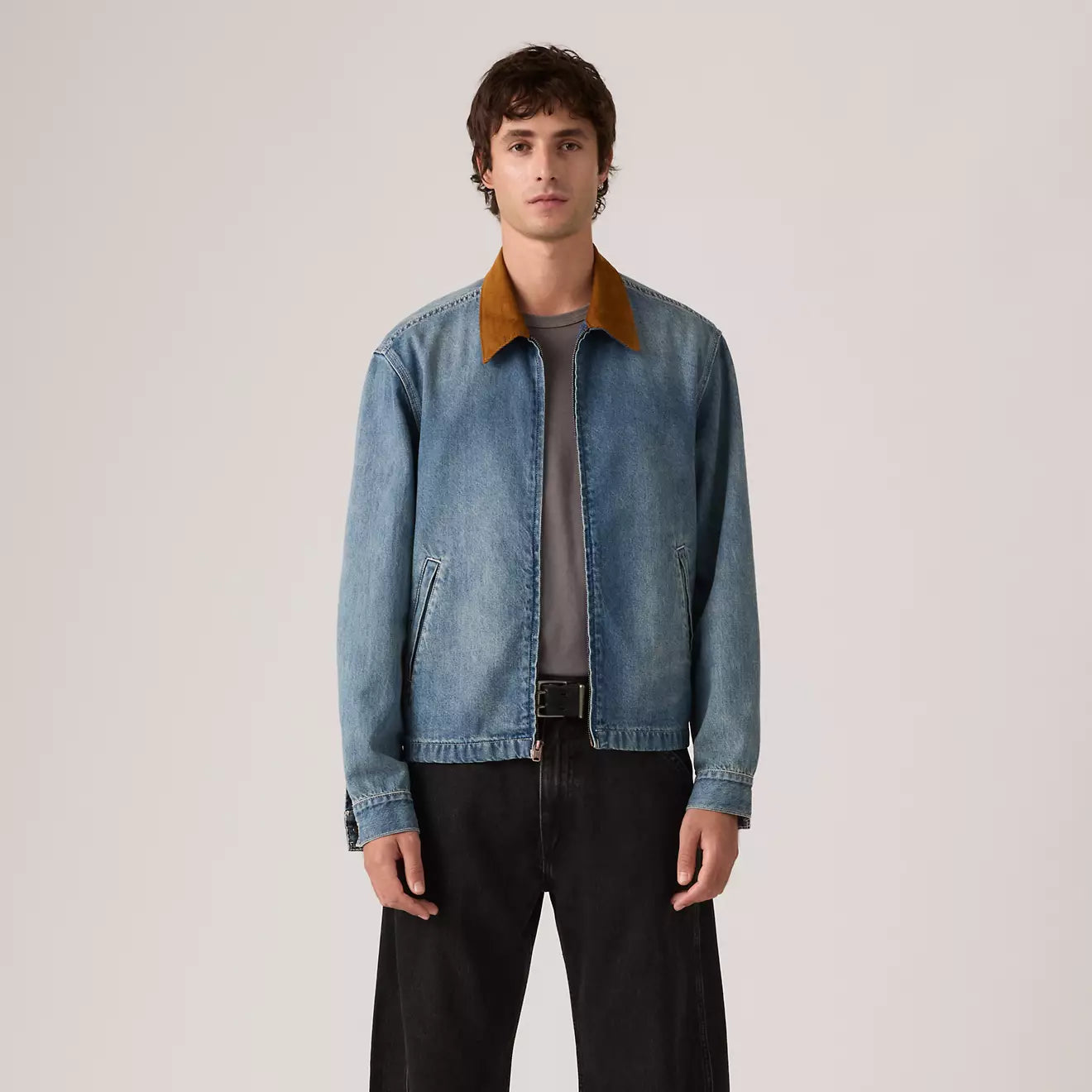 levi's® mechanics 全拉鍊外套 | 男裝 005AF0003S- Medium Indigo – Levi's 香港