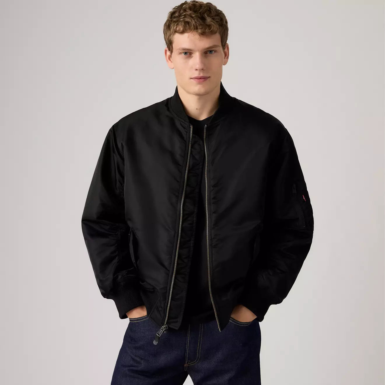 levi's® ma-1 飛行員夾克 | 男裝 005AL0000XS- Blue – Levi's 香港