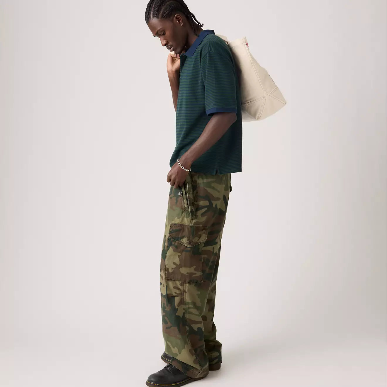 levi's® finn boxy polo 恤 | 男裝 005FN0000XL- Green – Levi's 香港