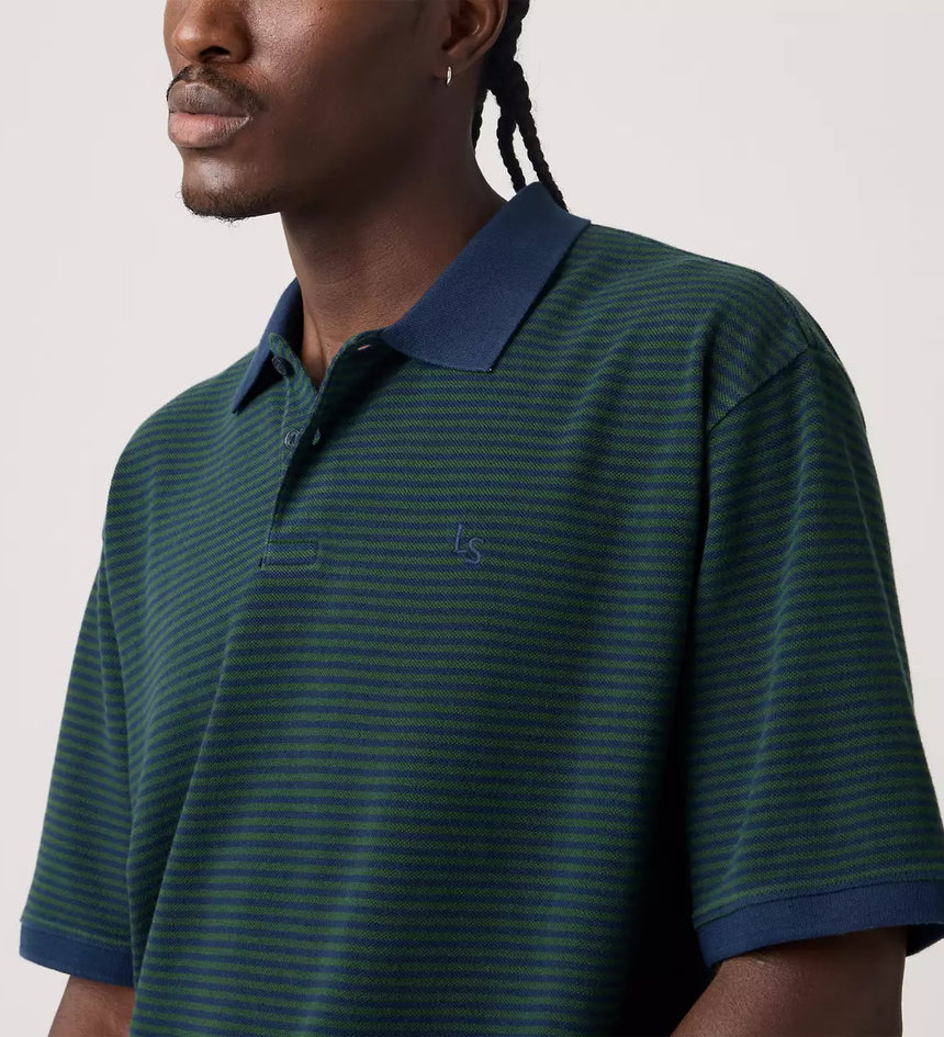 levi's® finn boxy polo 恤 | 男裝 005FN0000S- Green – Levi's 香港