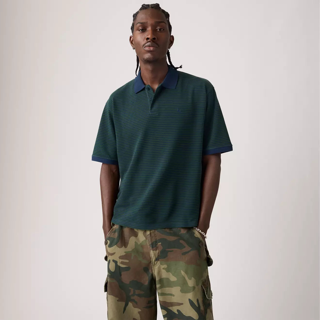 levi's® finn boxy polo 恤 | 男裝 005FN0000XL- Green – Levi's 香港