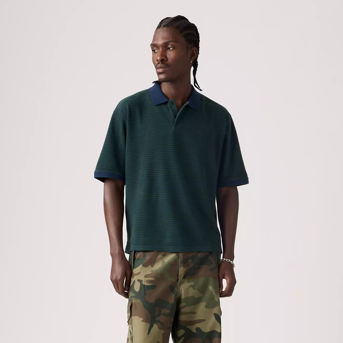 levi's® finn boxy polo 恤 | 男裝 005FN0000XL- Green – Levi's 香港