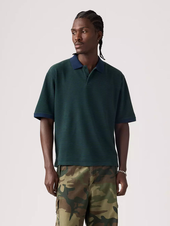 levi's® finn boxy polo 恤 | 男裝 005FN0000XL- Green  – Levi's 香港