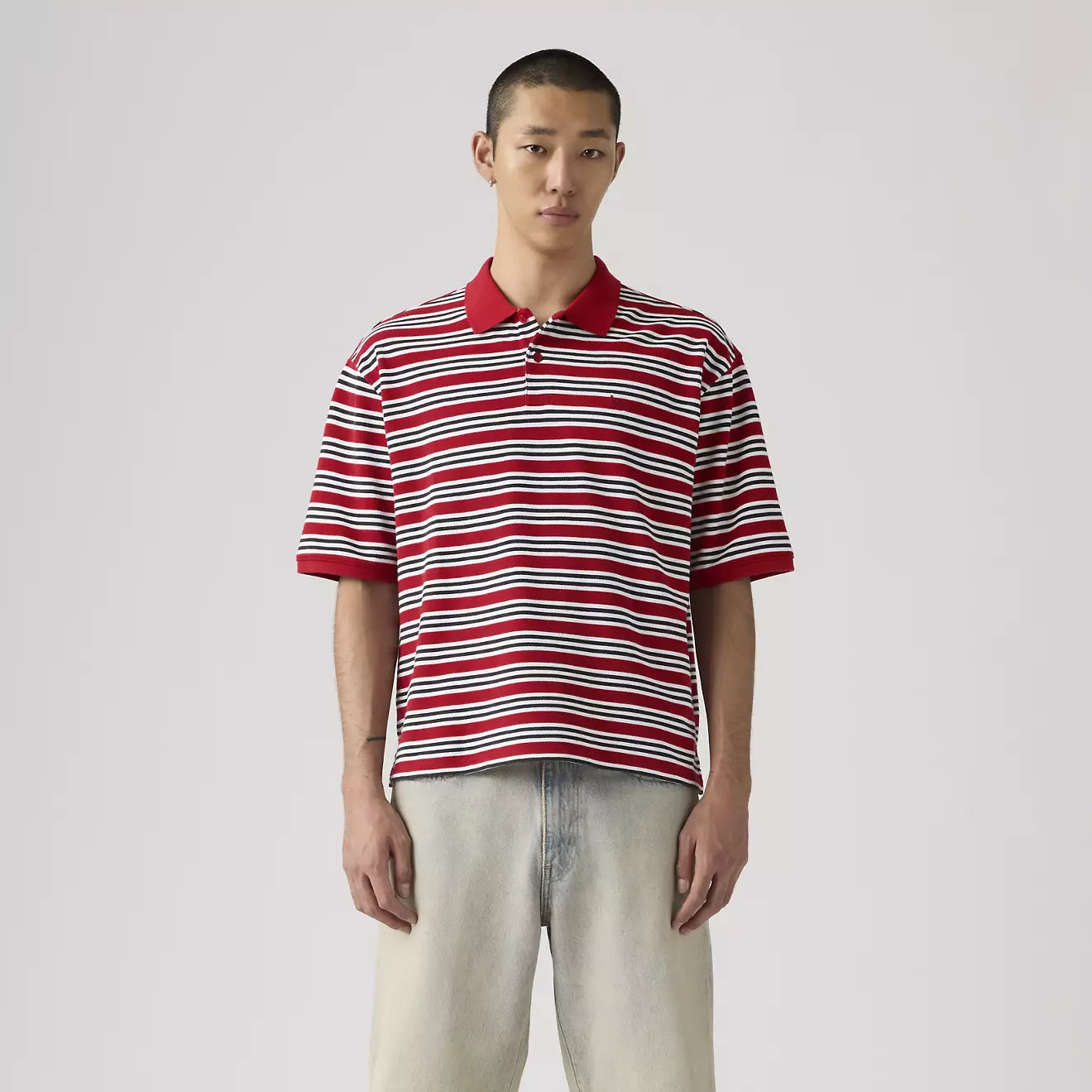 levi's® men's finn boxy polo 005FN0001S- Red – Levi's Hong Kong