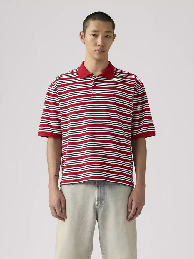 levi's® finn boxy polo 恤 | 男裝 005FN0001S- Red  – Levi's 香港