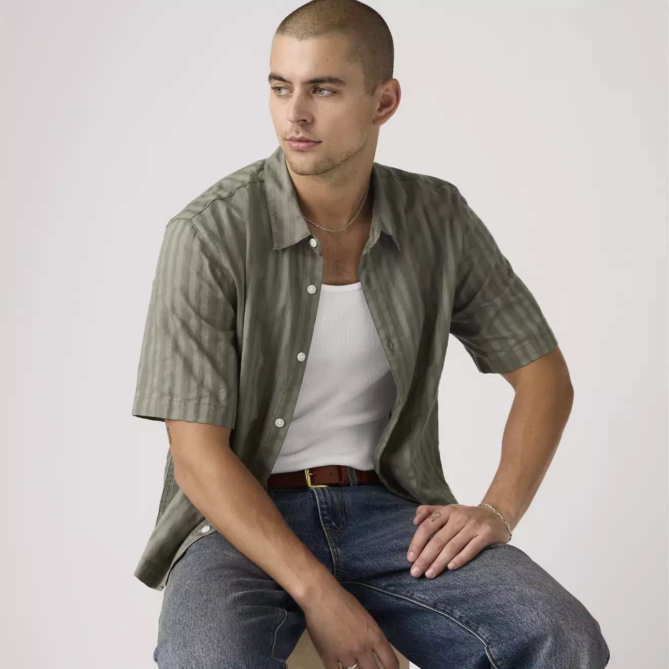 levi's® short-sleeve lama boxy 恤衫 | 男裝 005GH0002S- Grey – Levi's 香港