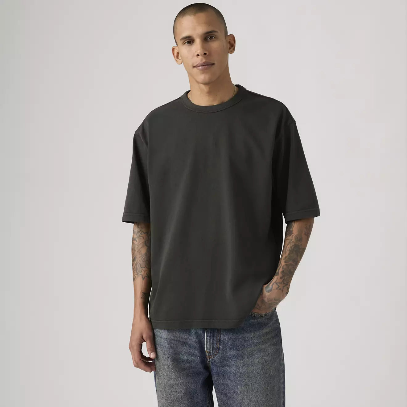 levi's® heavyweight loose tee | 男裝 005GY0001XS- Black – Levi's 香港
