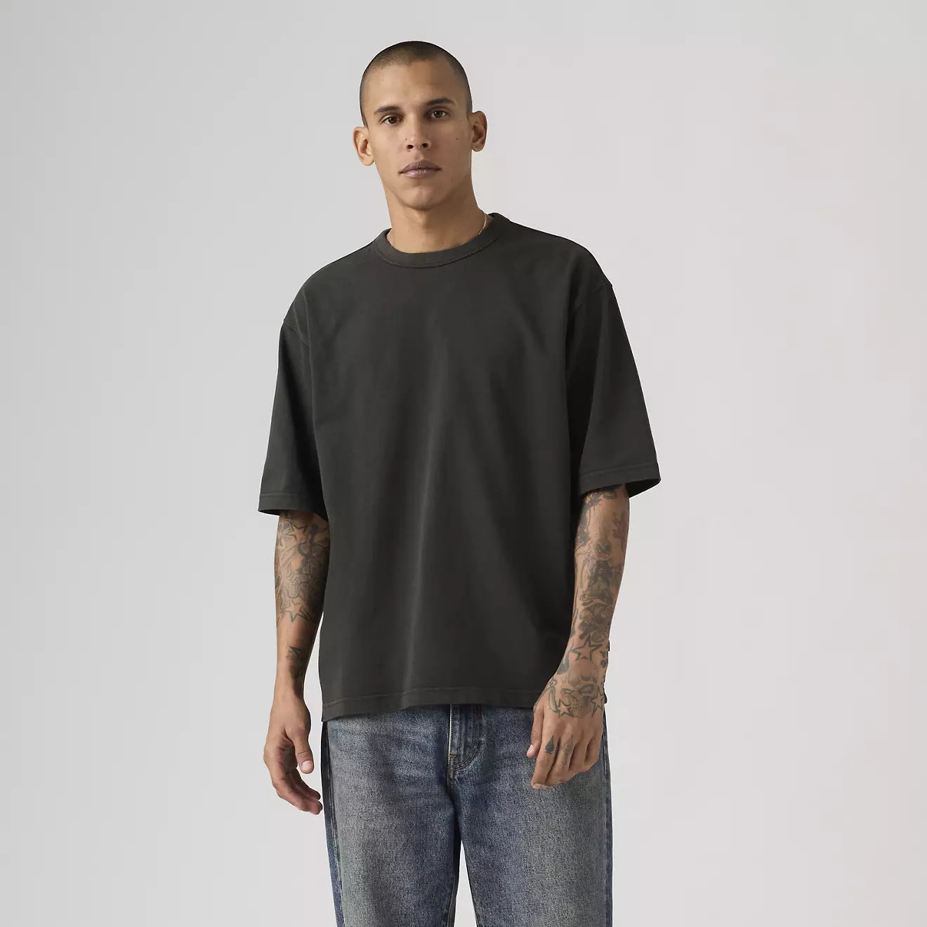 levi's® heavyweight loose tee | 男裝 005GY0001XS- Black – Levi's 香港