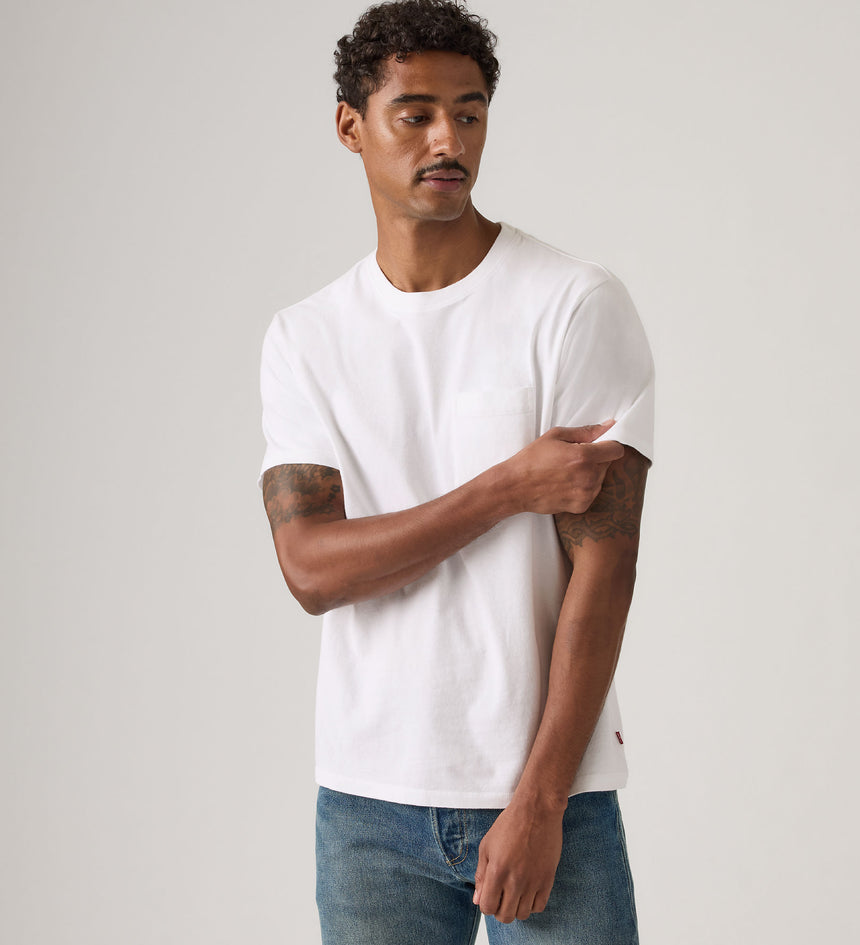 levi's® essential pocket tee | 男裝 005H00038S- White – Levi's 香港