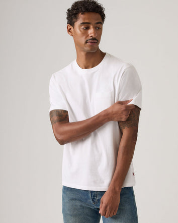 levi's® essential pocket tee | 男裝 005H00038S- White  – Levi's 香港