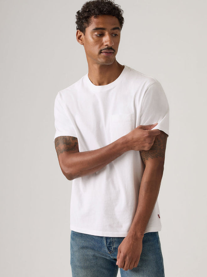 levi's® essential pocket tee | 男裝 005H00038S- White  – Levi's 香港