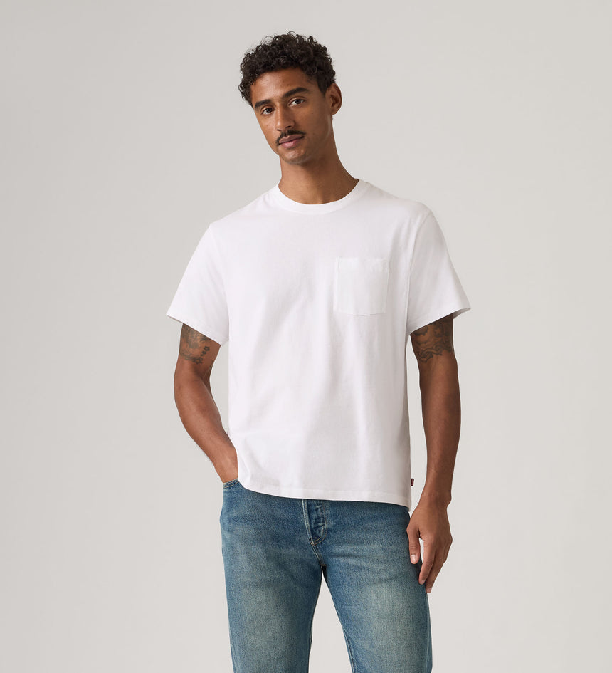 levi's® essential pocket tee | 男裝 005H00038S- White – Levi's 香港