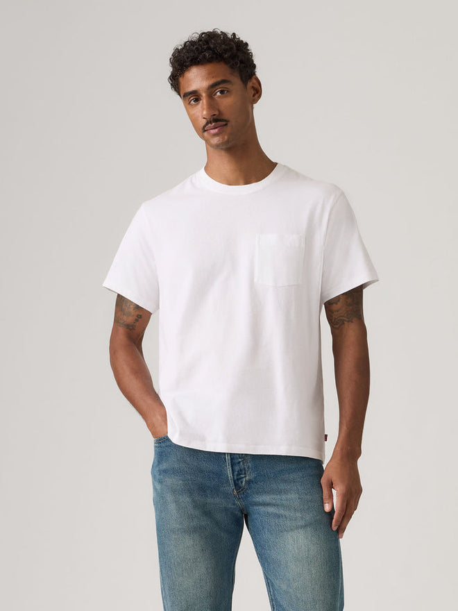 levi's® essential pocket tee | 男裝 005H00038S- White  – Levi's 香港