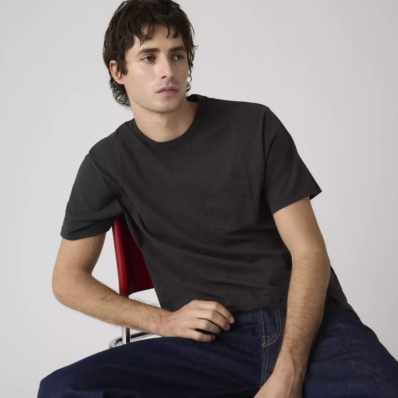 levi's® essential pocket tee | 男裝 005H00039S- Black – Levi's 香港