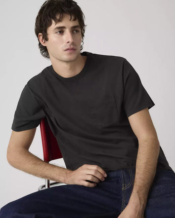 levi's® essential pocket tee | 男裝 005H00039S- Black  – Levi's 香港