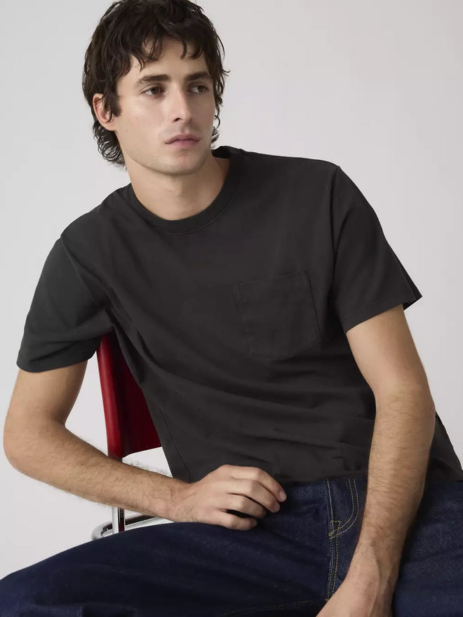levi's® essential pocket tee | 男裝 005H00039S- Black  – Levi's 香港